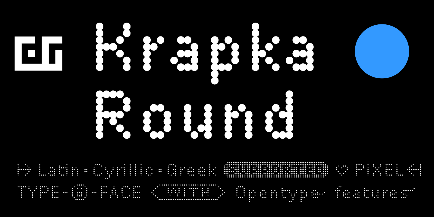 Шрифт DR Krapka Round